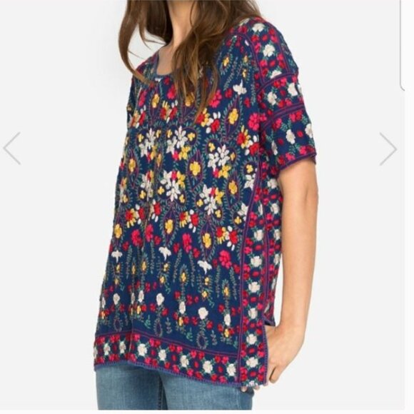 Johnny Was Sibyll Tunic Embroidered Top Sz S - Picture 1 of 8